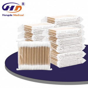 Eco-friendly disposable Bamboo cotton buds makeup remove cotton buds