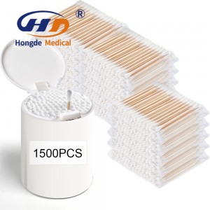 Eco-friendly disposable Bamboo cotton buds makeup remove cotton buds