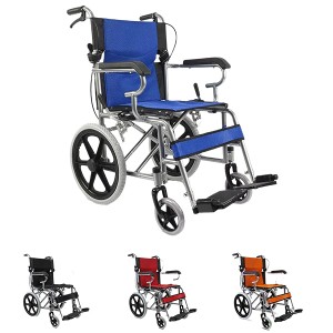Manual wheelchair portable folding