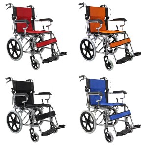 Manual wheelchair portable folding