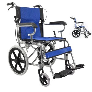 Manual wheelchair portable folding