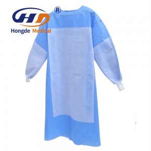 Isolation Gown Gown Cpe Pe Isolation Gowns Surgical Gown With Knitted Cuff Surgical Gown