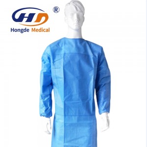 Isolation Gown Gown Cpe Pe Isolation Gowns Surgical Gown With Knitted Cuff Surgical Gown