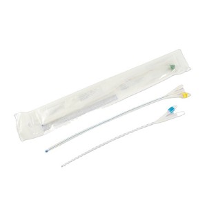 Disposable silicone coated latex foley catheter 2way 3way 4way with silicone coated